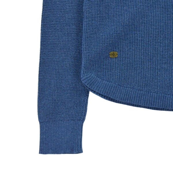 Pull femme manches longues bleu Polo Ralph Lauren Col V