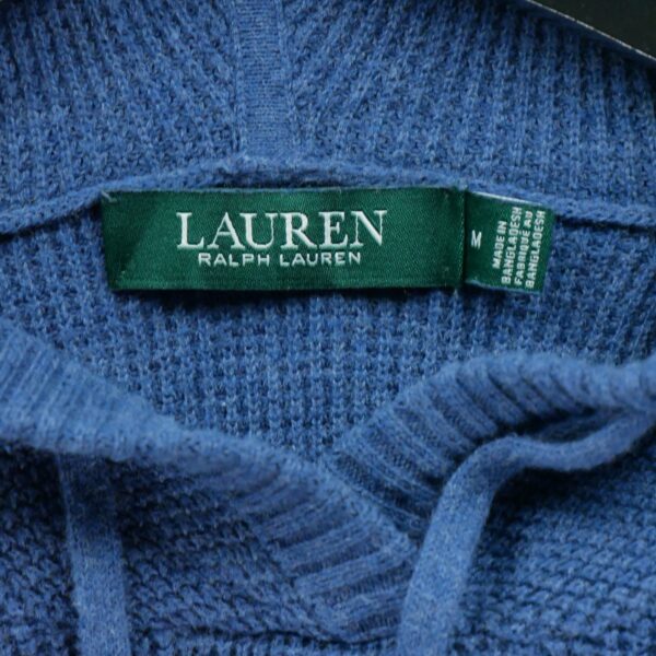 Pull femme manches longues bleu Polo Ralph Lauren Col V