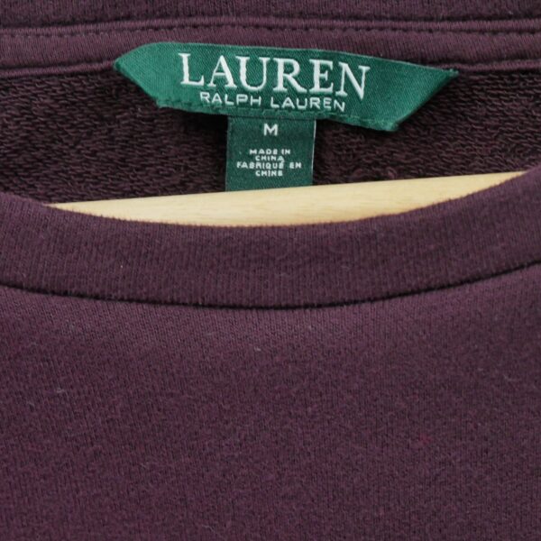 Pull femme manches longues bordeaux Polo Ralph Lauren Col Rond