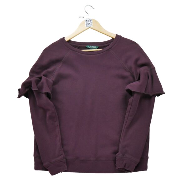 Pull femme manches longues bordeaux Polo Ralph Lauren Col Rond