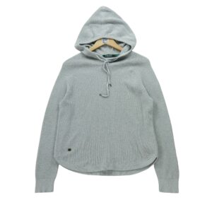 Pull femme manches longues gris Polo Ralph Lauren Col V