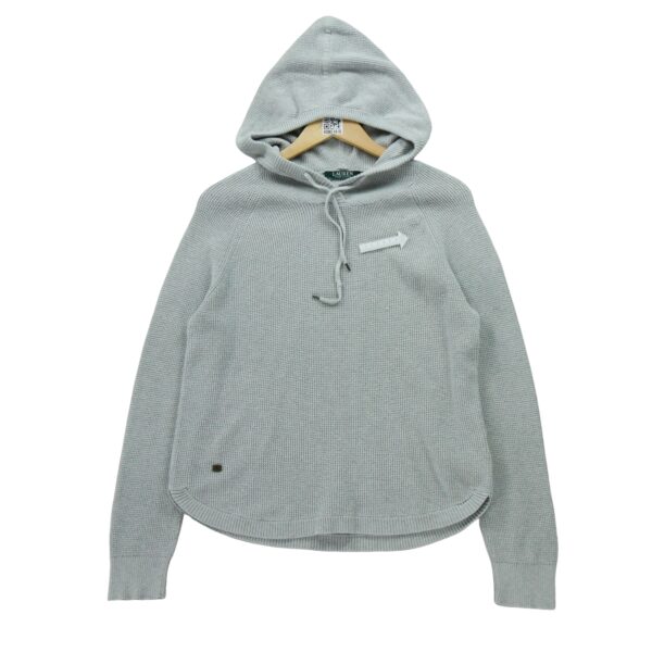 Pull femme manches longues gris Polo Ralph Lauren Col V