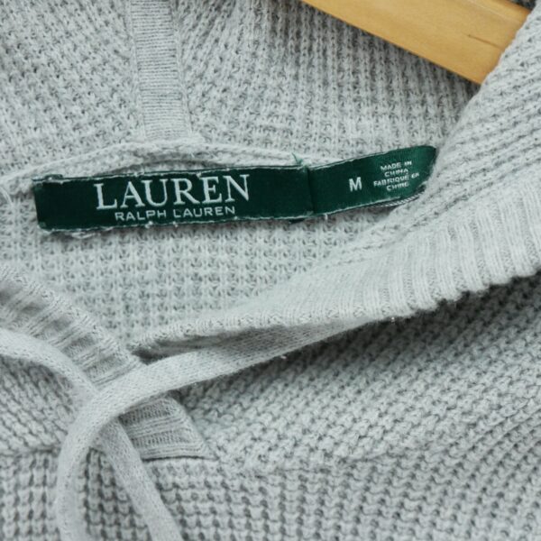 Pull femme manches longues gris Polo Ralph Lauren Col V