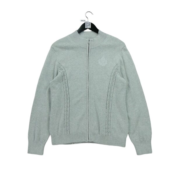 Pull femme manches longues gris Tommy Hilfiger Col Montant