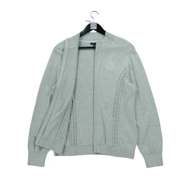 Pull femme manches longues gris Tommy Hilfiger Col Montant
