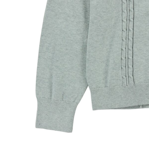 Pull femme manches longues gris Tommy Hilfiger Col Montant
