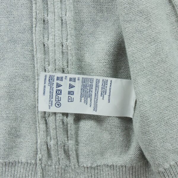 Pull femme manches longues gris Tommy Hilfiger Col Montant