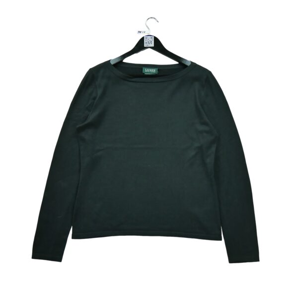 Pull femme manches longues noir Polo Ralph Lauren Col Rond