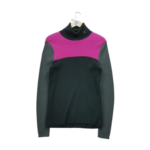 Pull femme manches longues noir Polo Ralph Lauren Col Roule