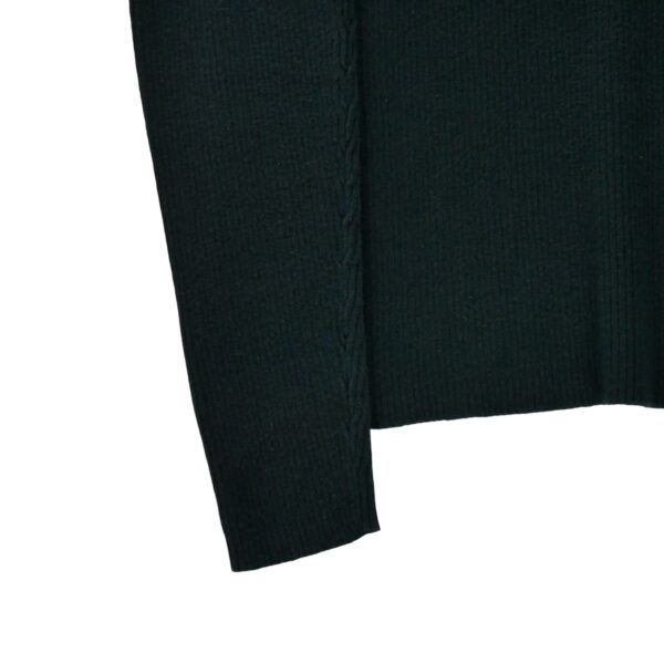 Pull femme manches longues noir Polo Ralph Lauren Col Roule