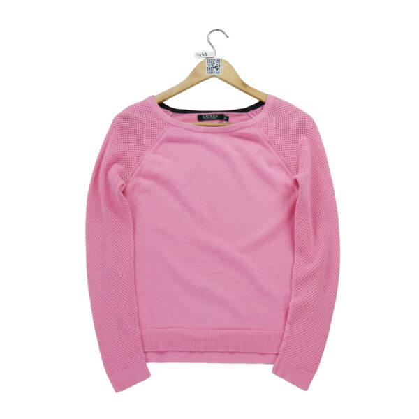 Pull femme manches longues rose Polo Ralph Lauren Col Rond