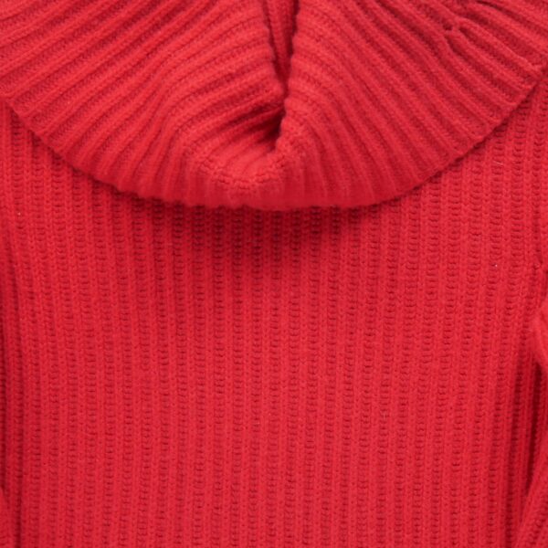 Pull femme manches longues rouge Polo Ralph Lauren Col Roule