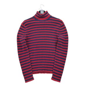 Pull femme manches longues rouge Polo Ralph Lauren Motif a rayures Col Roule