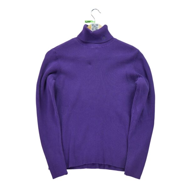 Pull femme manches longues violet Polo Ralph Lauren Col Roule