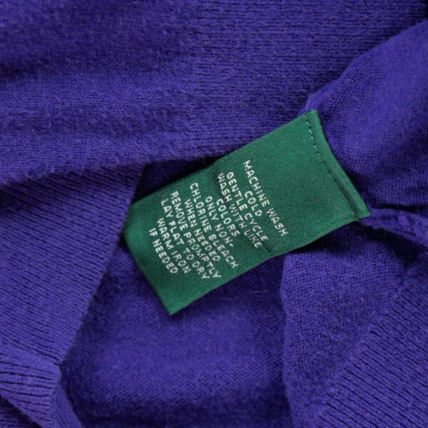 Pull femme manches longues violet Polo Ralph Lauren Col Roule