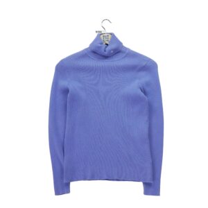 Pull femme manches longues violet Polo Ralph Lauren Col Roule