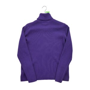 Pull femme manches longues violet Polo Ralph Lauren Col Roule