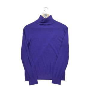 Pull femme manches longues violet Polo Ralph Lauren Col Roule