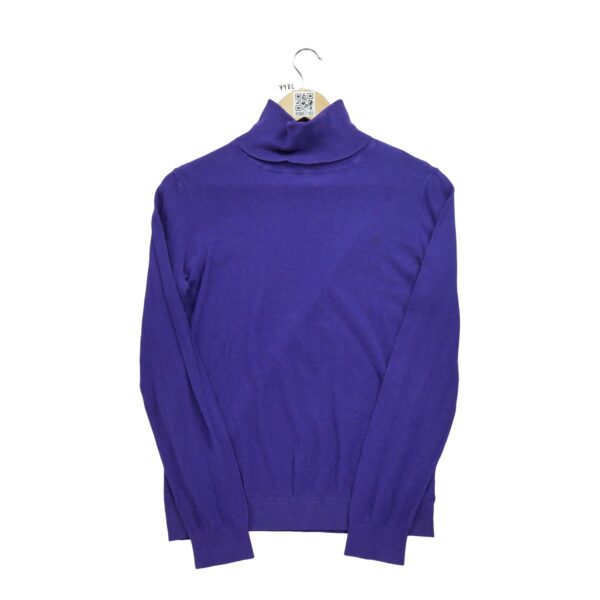 Pull femme manches longues violet Polo Ralph Lauren Col Roule
