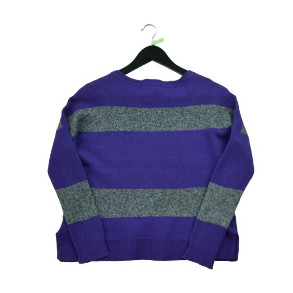 Pull femme manches longues violet Polo Ralph Lauren Motif a rayures Col Rond