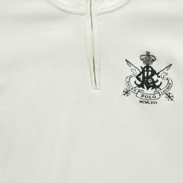 Pull homme manches longues beige Polo Ralph Lauren Col Montant