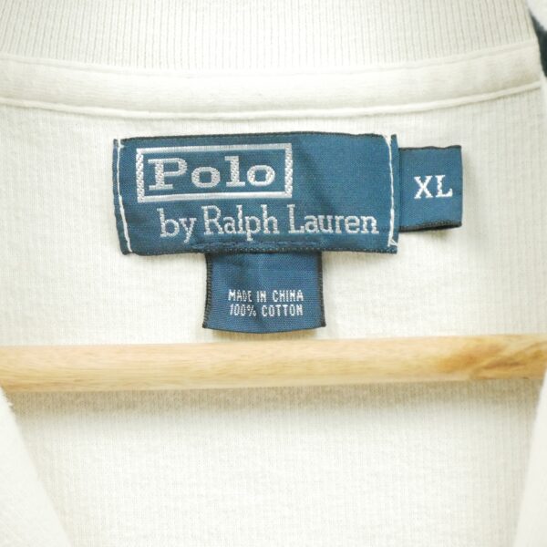 Pull homme manches longues beige Polo Ralph Lauren Col Montant