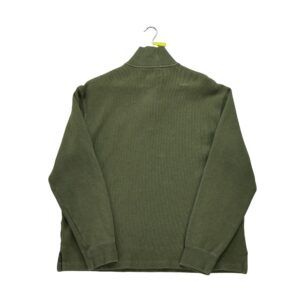 Pull homme manches longues kaki Polo Ralph Lauren Col Montant