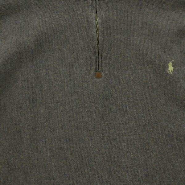 Pull homme manches longues marron Polo Ralph Lauren Col Montant