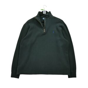 Pull homme manches longues noir Polo Ralph Lauren Col Montant