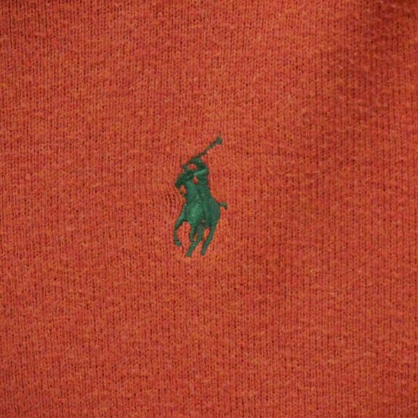 Pull homme manches longues orange Polo Ralph Lauren Col Rond