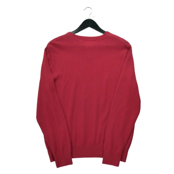 Pull homme manches longues rouge Tommy Hilfiger Motif a motifs Col V
