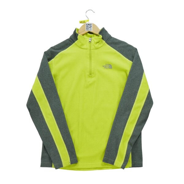 Pull polaires enfant manches longues jaune fluo The North Face Col Montant