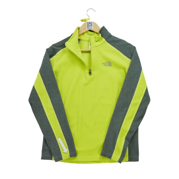 Pull polaires enfant manches longues jaune fluo The North Face Col Montant