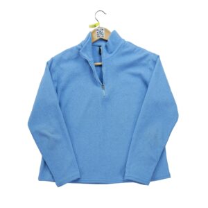 Pull polaires femme manches longues bleu clair Patagonia Col Montant