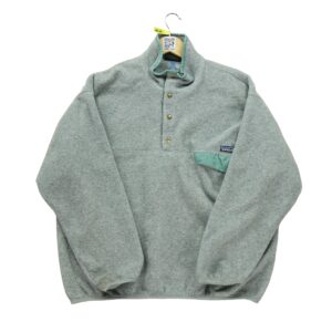 Pull polaires femme manches longues gris Patagonia Motif chine Col Montant