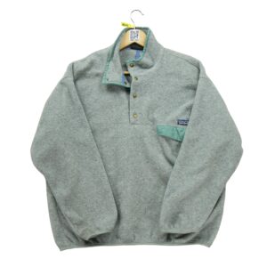 Pull polaires femme manches longues gris Patagonia Motif chine Col Montant