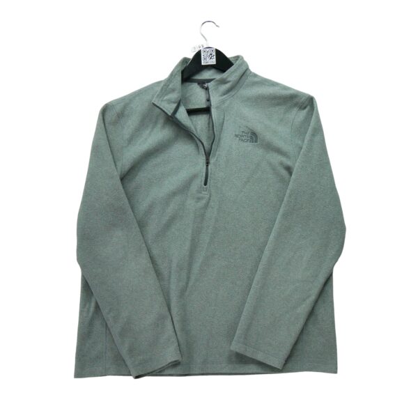 Pull polaires homme manches longues gris The North Face Col Montant