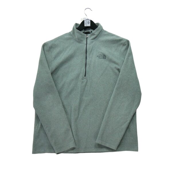 Pull polaires homme manches longues gris The North Face Col Montant