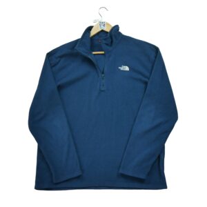 Pull polaires homme manches longues marine The North Face Col Montant