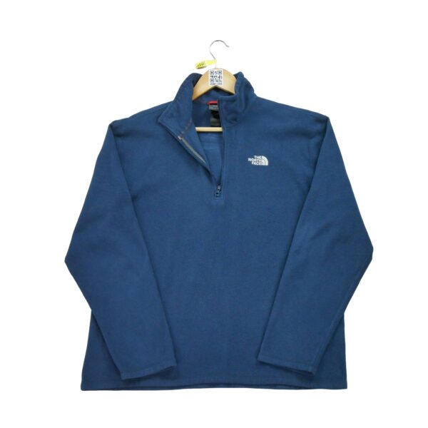 Pull polaires homme manches longues marine The North Face Col Montant