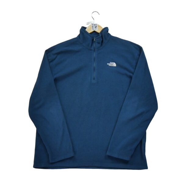 Pull polaires homme manches longues marine The North Face Col Montant