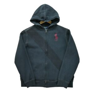 Sweat a capuche enfant manches longues gris Polo Ralph Lauren Motif brode Col Rond QWE1557