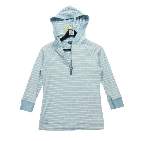 Sweat a capuche femme manches longues bleu clair Polo Ralph Lauren Motif a rayures Col Rond