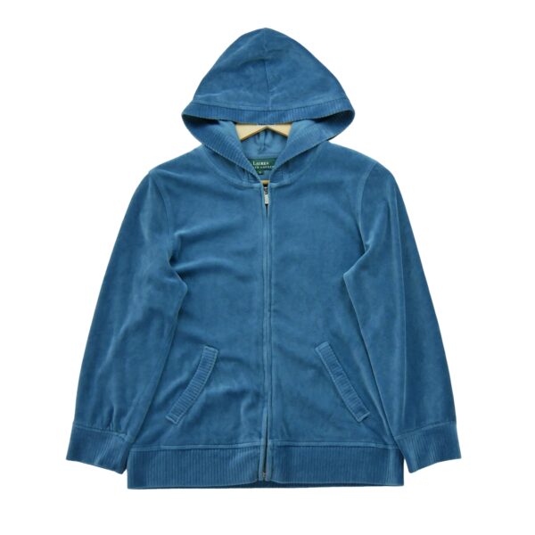 Sweat a capuche femme manches longues bleu Polo Ralph Lauren Col Rond
