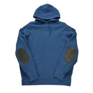 Sweat a capuche homme manches longues bleu Polo Ralph Lauren Col Rond