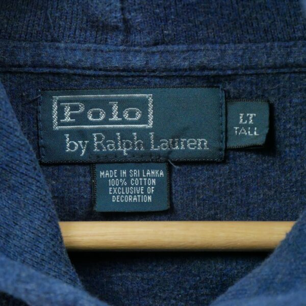 Sweat a capuche homme manches longues bleu Polo Ralph Lauren Col Rond