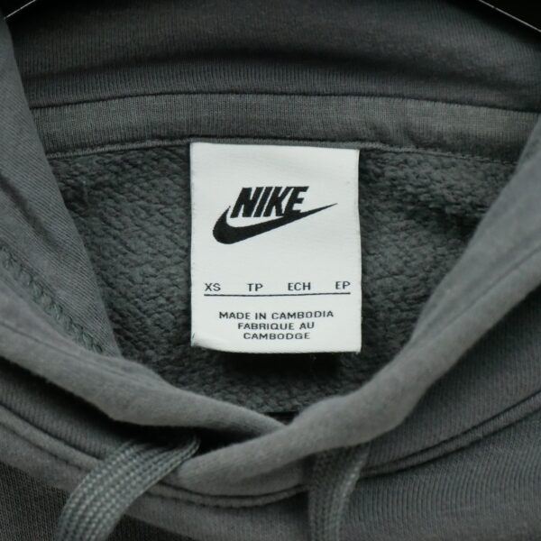 Sweat a capuche homme manches longues gris Nike Col Rond