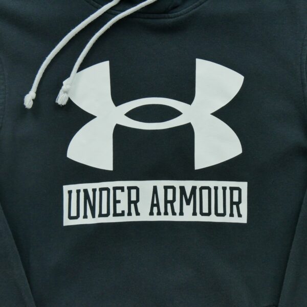 Sweat a capuche homme manches longues noir Under Armour Motif imprime Col Rond