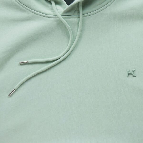 Sweat a capuche homme manches longues vert The Kooples Col Rond