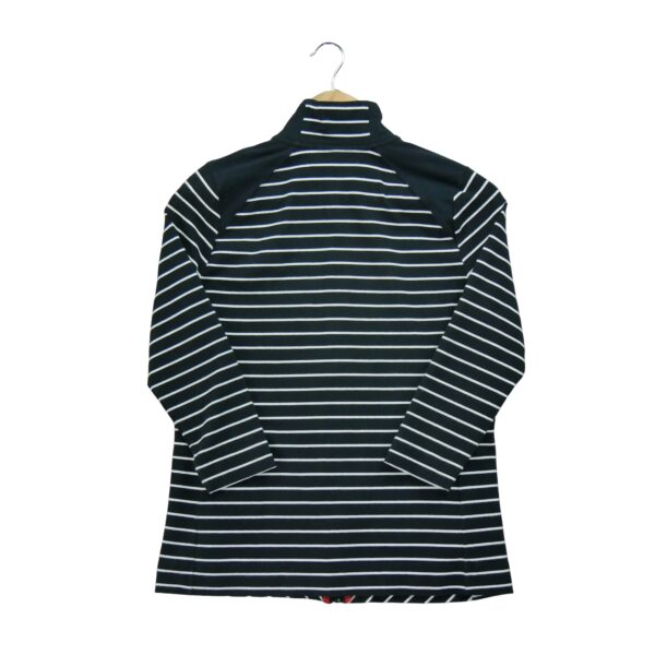 Sweat femme manches longues noir Polo Ralph Lauren Motif a rayures Col Montant